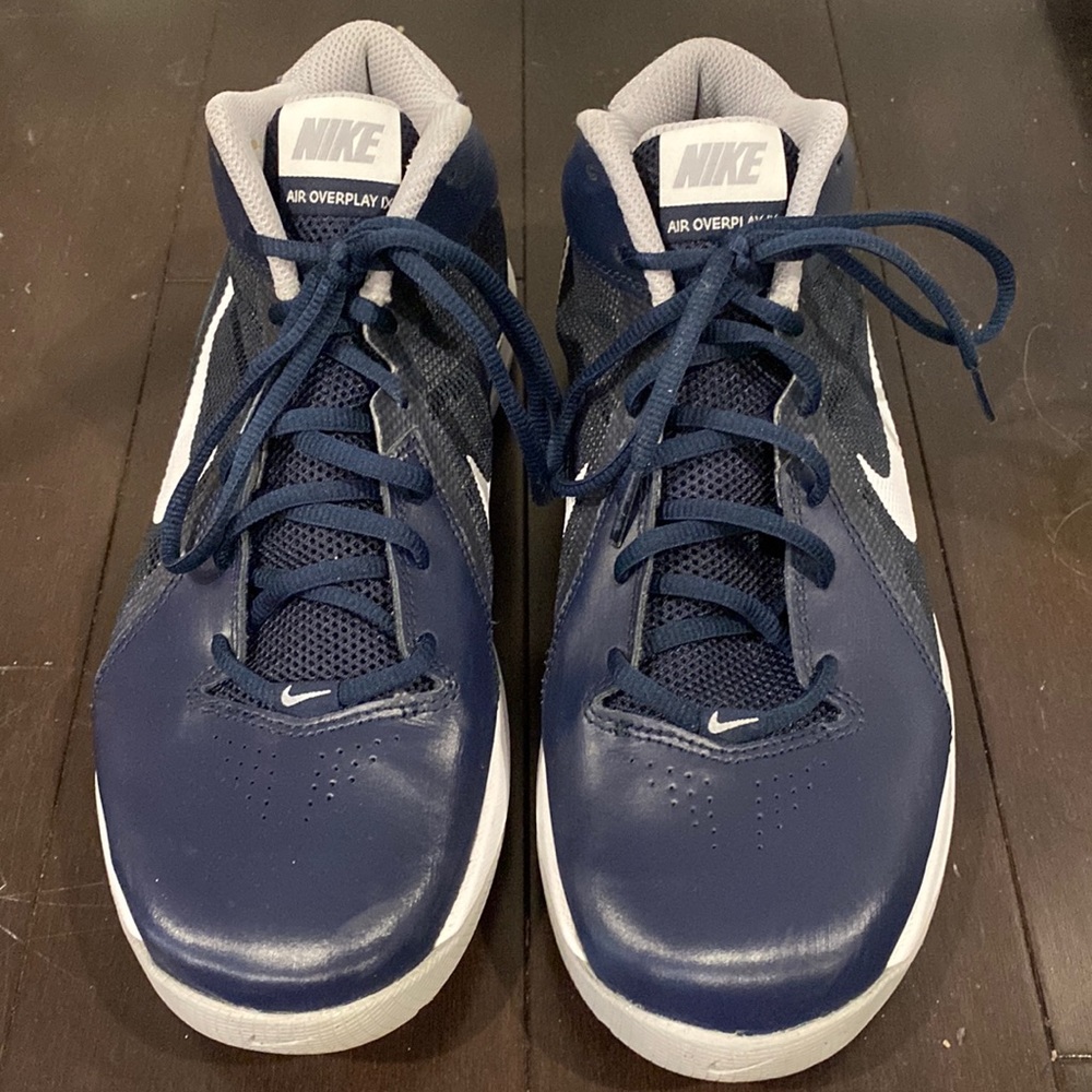 Nike Air Overplay IX Navy Sneakers Size 8.5